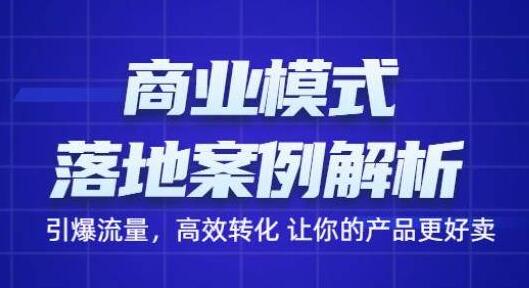 《商业模式落地案例解析》带你引爆流量，高效转化让你的产品更好卖插图